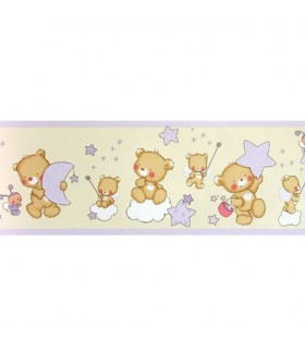 530-2 Cenefa infantil de osos y estrellas - ICH